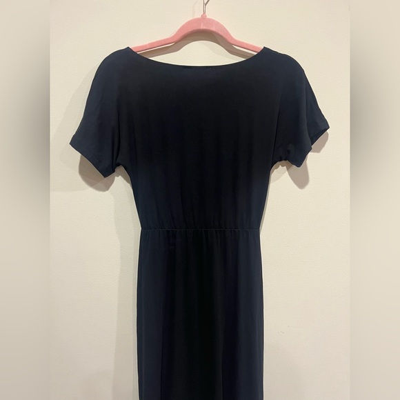 NWT Good American Ring Cut Out Black Midi Dress Size 1 (Small) - Picture 6 of 10